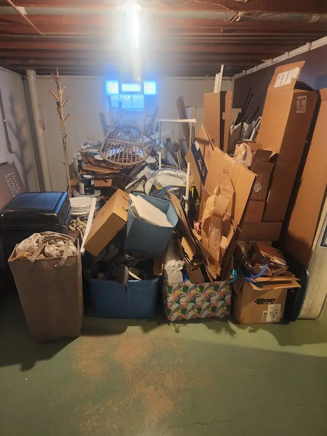 Roll-off dumpster container at job site for Construction Dumpster Rental in Decatur